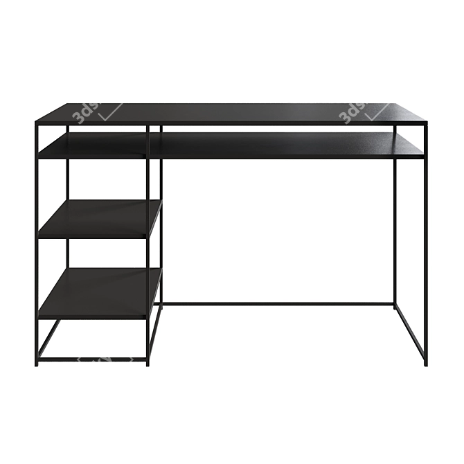 La Redoute Hiba Metal Writing Desk 3D model image 2