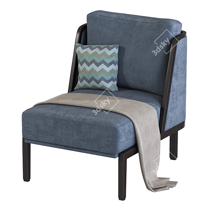 Regal Lounge Chair 3D model image 1
