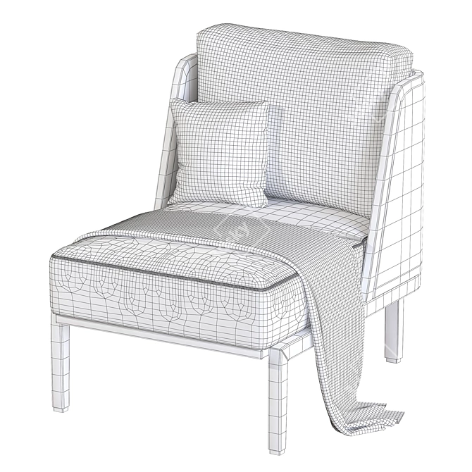 Regal Lounge Chair 3D model image 3