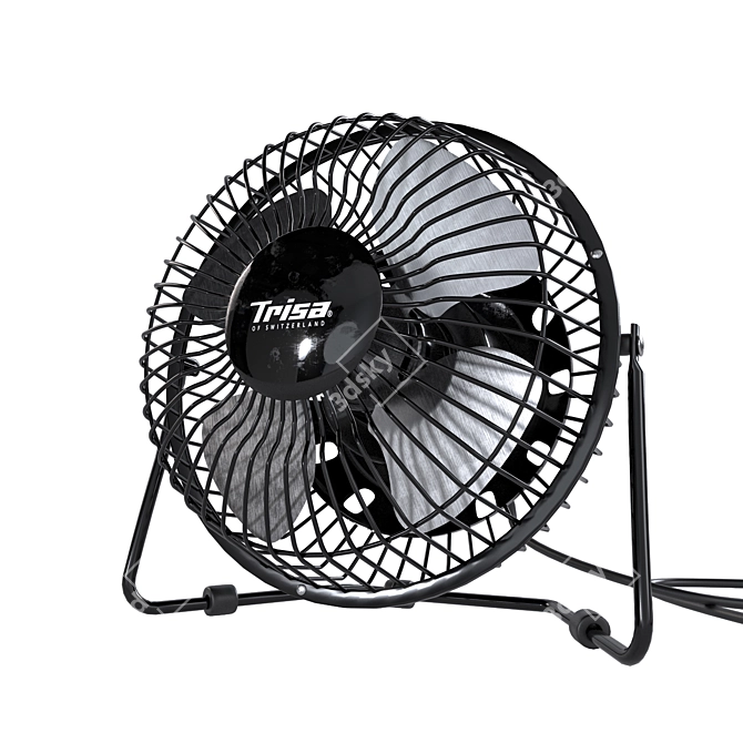 Portable USB Fan: Trisa 3D model image 5