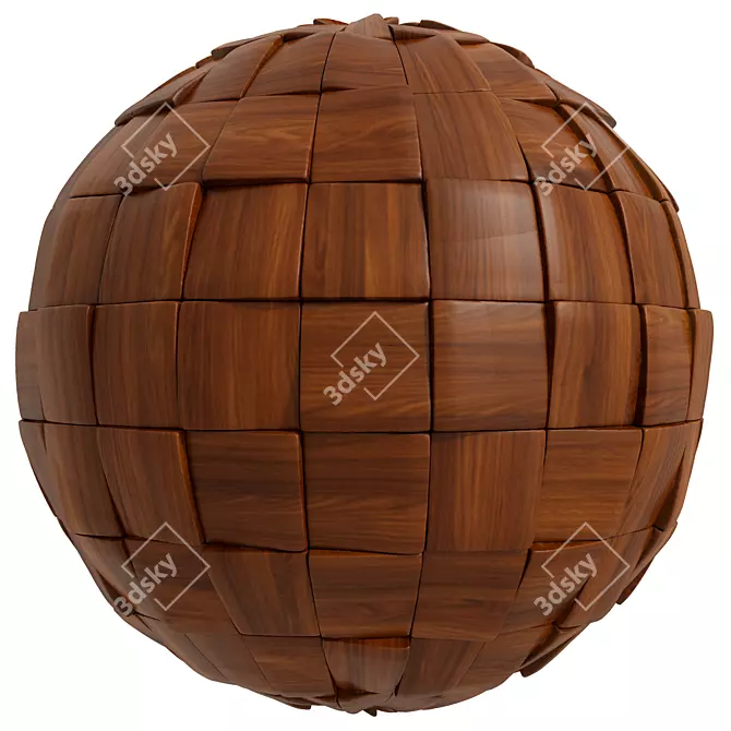 FB133 Wood Panel | 3Mat | 4k | seamless 3D model image 2