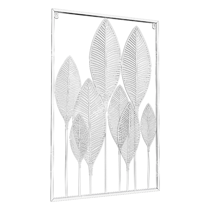 Designer Leaf Wall Decor - ImperiumLoft 3D model image 3