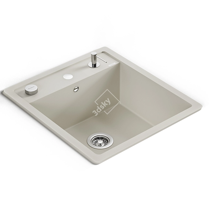 Blanco Dalago 45: Sleek and Functional Sink 3D model image 1