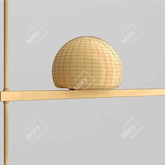 Sleek Vortex Design Lamp 3D model image 2