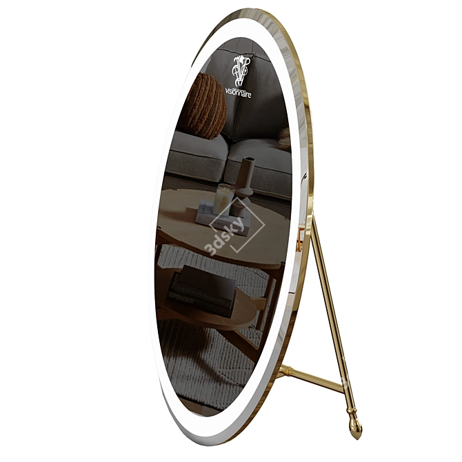 Modern Reflection: Visionnaire Alley Mirror 3D model image 5