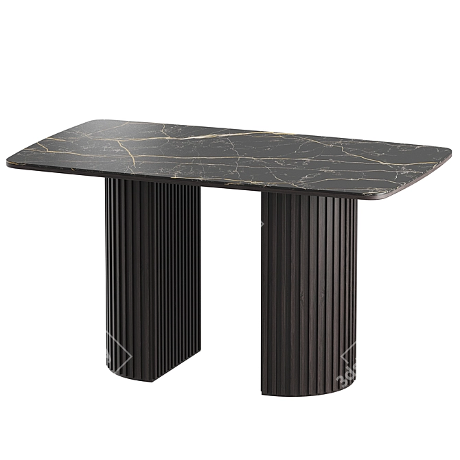 Modern Jacob Dining Table 3D model image 2