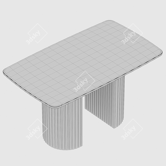 Modern Jacob Dining Table 3D model image 1