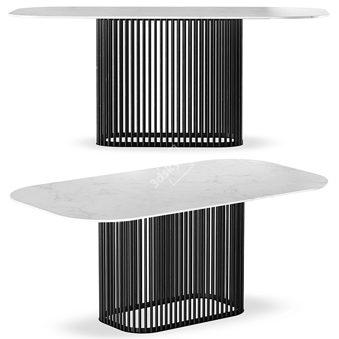 Modern Designer Dining Table Rhea 3D model image 1