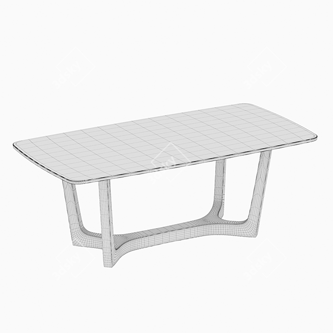 Choco Loran Dining Table 3D model image 3