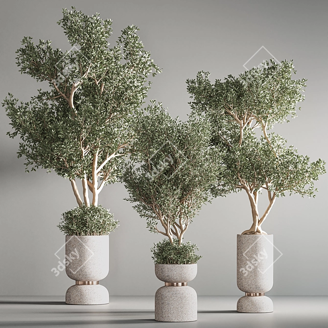 Indoor Oasis: 31-Piece Plant Set 3D model image 4