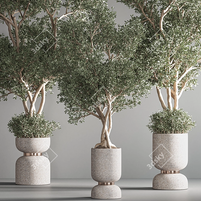 Indoor Oasis: 31-Piece Plant Set 3D model image 6