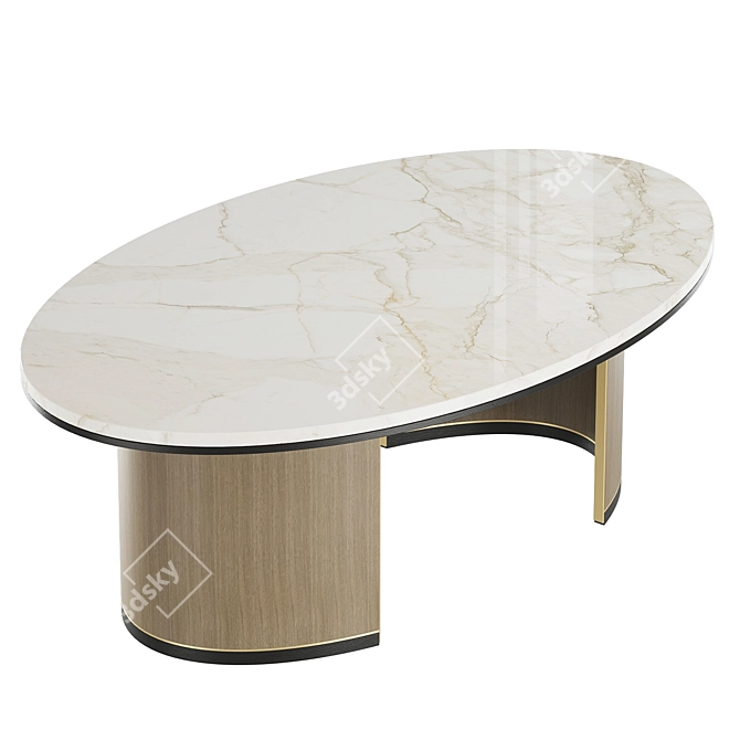 Sleek CEUTA Coffee Table 3D model image 2