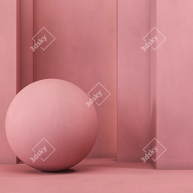 4k Seamless Wall Paint Textures - 7 Colors 3D model image 4