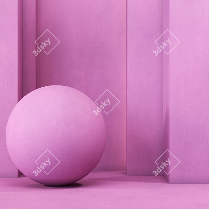 4k Seamless Wall Paint Textures - 7 Colors 3D model image 7