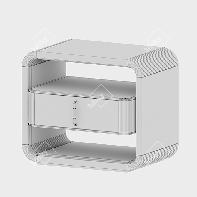 Elegant COLMAR Bedside Table 3D model image 2