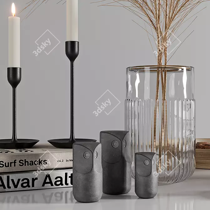 Modern Scandinavian Decor Set 3D model image 5