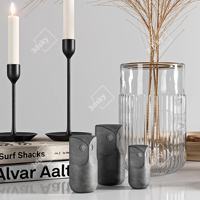 Modern Scandinavian Decor Set 3D model image 12