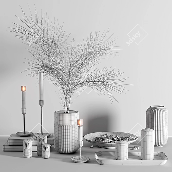 Modern Scandinavian Decor Set 3D model image 14