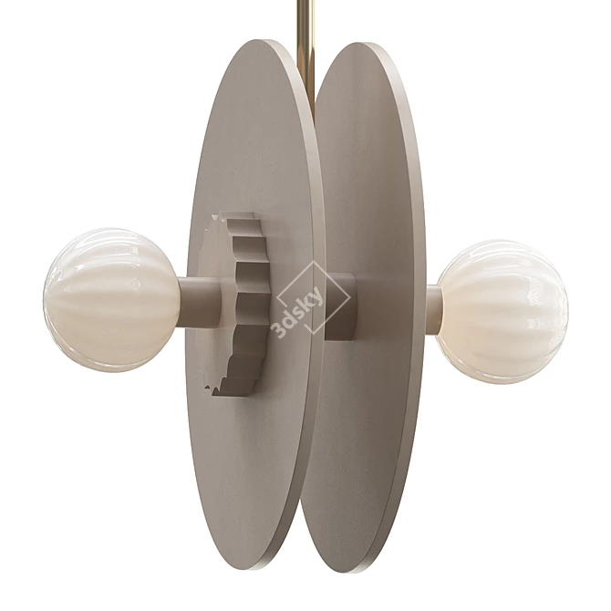 Vertical Ceramic Pendant 3D model image 1