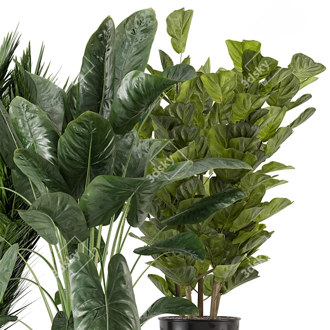 Ferm Living Bau Pot: Large Indoor Plant Set 3D model image 4