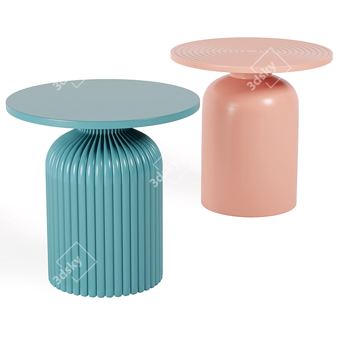 Elegant Ousmane Side Table 3D model image 1