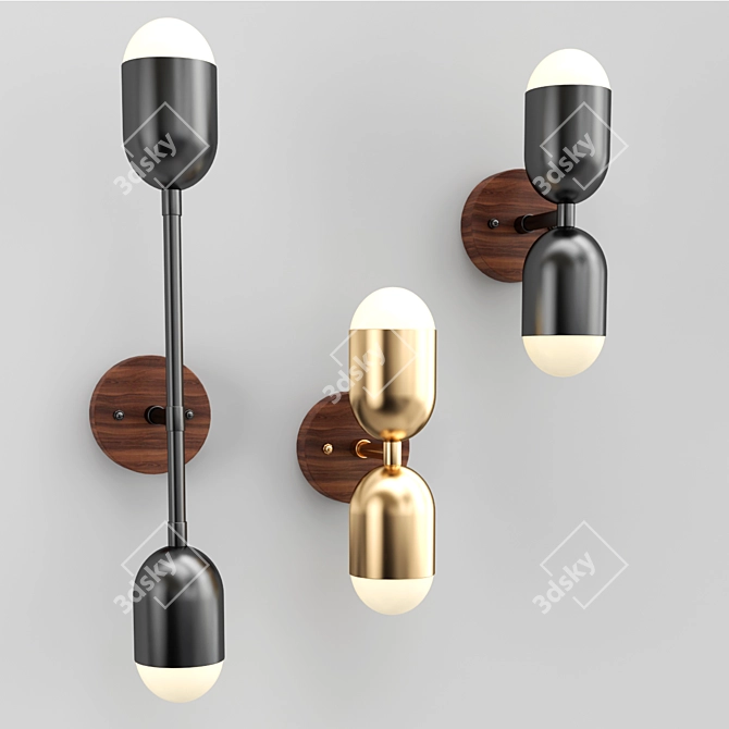 CHRIS 2013: Brass Design Lamp 3D model image 2