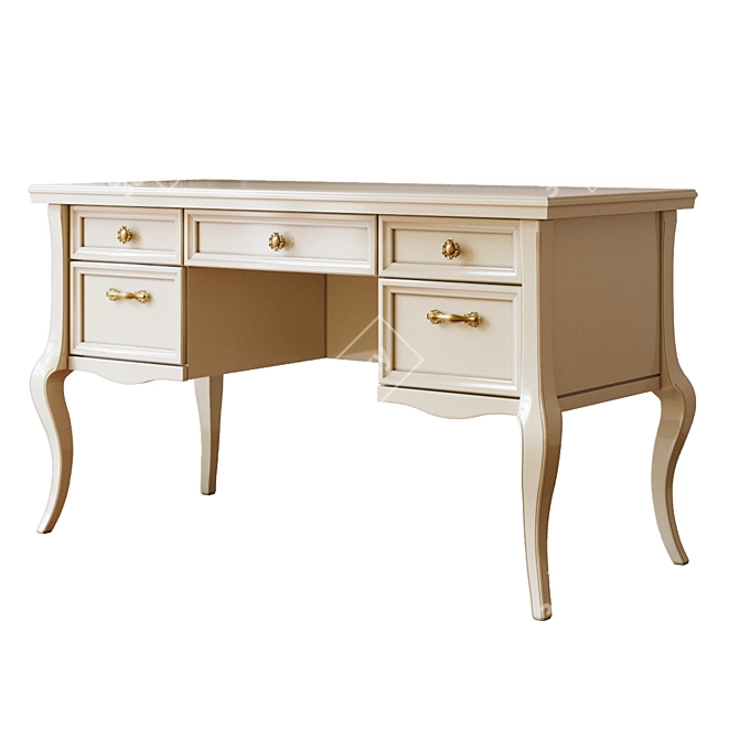 Cleopatra Collection Desk: Stylish, Functional, Timeless 3D model image 1