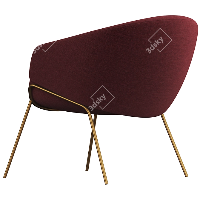 SP01 Anita Armchair: Sleek and Stylish Seating Solution 3D model image 3