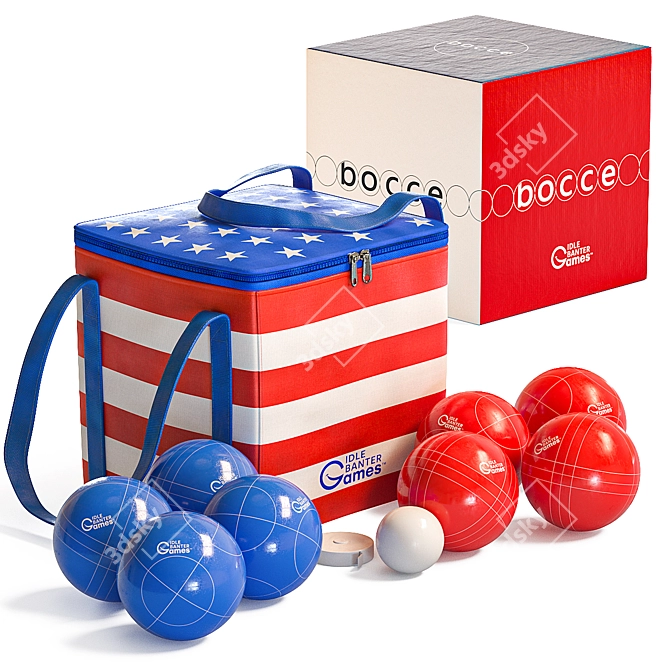 Title: Ultimate Bocce Set - Idle Banter Games 3D model image 1