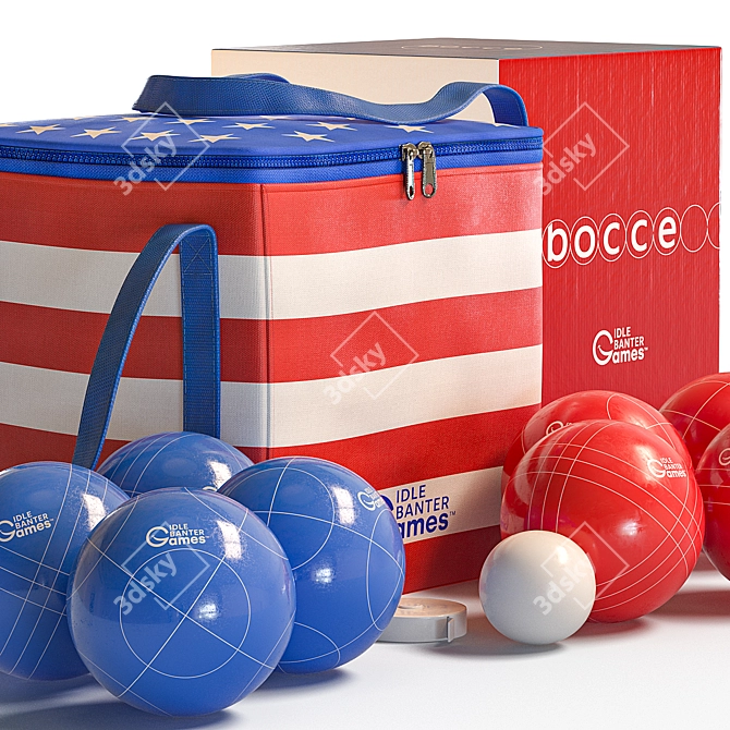 Title: Ultimate Bocce Set - Idle Banter Games 3D model image 2