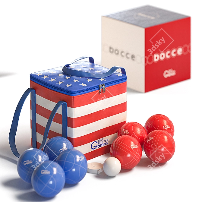 Title: Ultimate Bocce Set - Idle Banter Games 3D model image 4