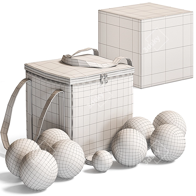 Title: Ultimate Bocce Set - Idle Banter Games 3D model image 5