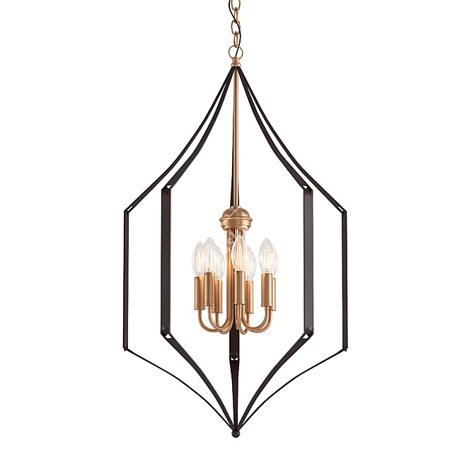 Elegant Carousel Chandelier 3D model image 1