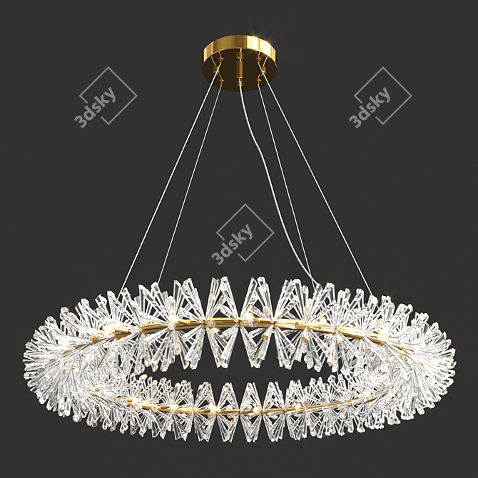 Elegant Beatrix Chandelier: A Stunning Lighting Statement 3D model image 1