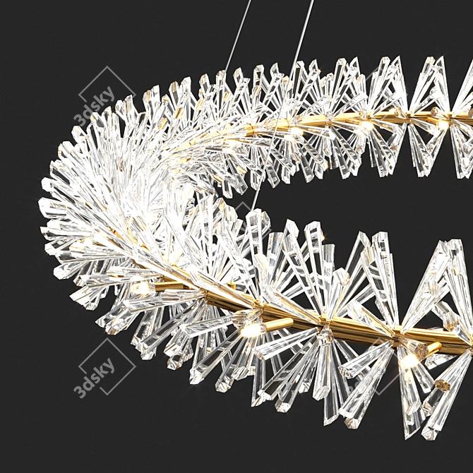 Elegant Beatrix Chandelier: A Stunning Lighting Statement 3D model image 2