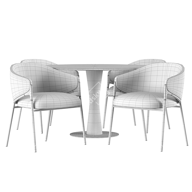 Stylish Dining Set by Segis 3D model image 4