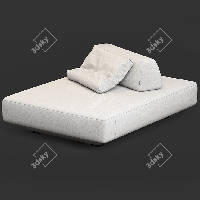 Elegant Boca Tommy Sofa 3D model image 4