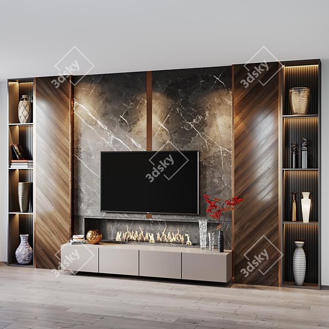 Title: TV Set 207 - HD Clarity 3D model image 2