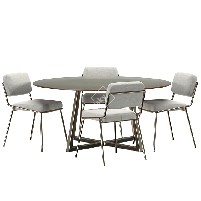 Sophisticated Dining Set by Connubia 3D model image 2