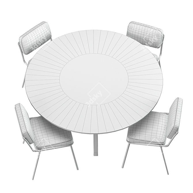 Sophisticated Dining Set by Connubia 3D model image 3