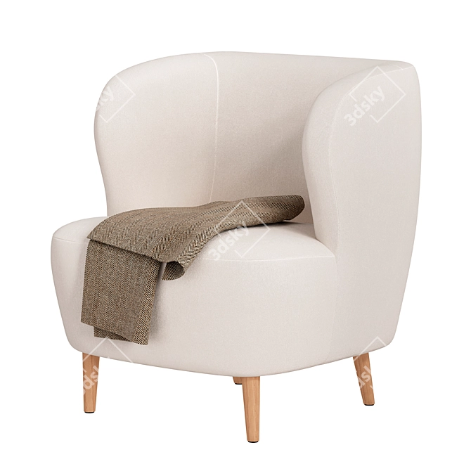 Modern Comfort: Stay Lounge Chair 3D model image 1