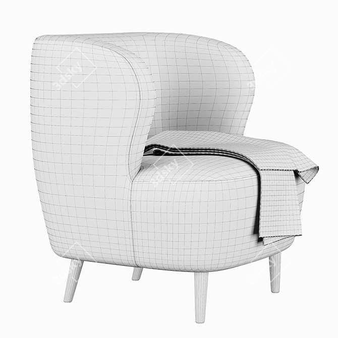 Modern Comfort: Stay Lounge Chair 3D model image 4