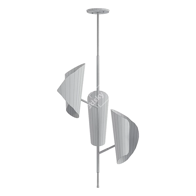 Sleek CIGALE Pendant Light 3D model image 2