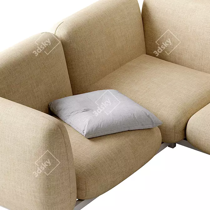 Mellow Collection: Stylish and Comfortable Sofa 3D model image 4