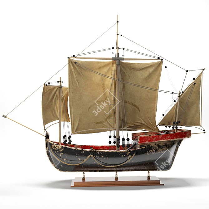 Seafarer's Dream Sailing Boat 3D model image 4