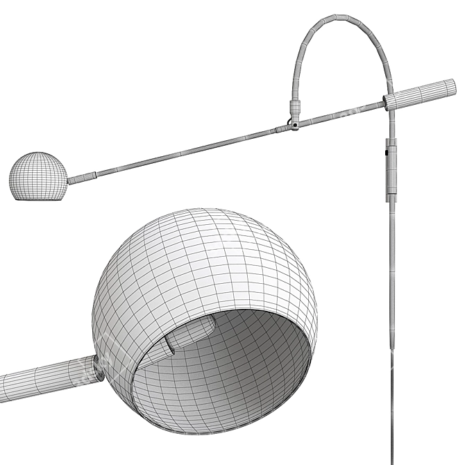 Sleek Douglas Design Lamp 3D model image 1
