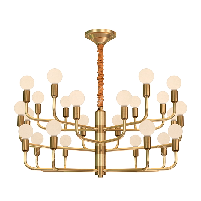 Minimalist American Chandelier 3D model image 2