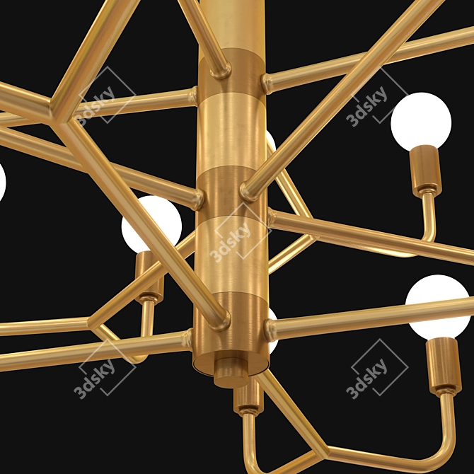 Minimalist American Chandelier 3D model image 3