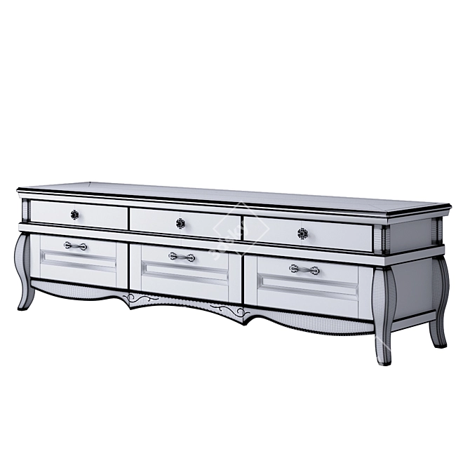 Cleopatra TV Stand: Elegant Design for Stylish Interiors 3D model image 2