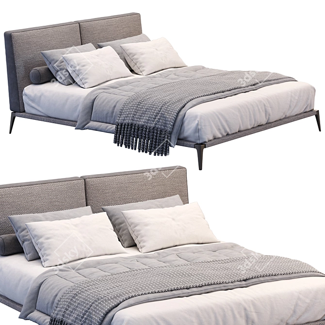 Park Avenue Dream Bed by Poliform 3D model image 2